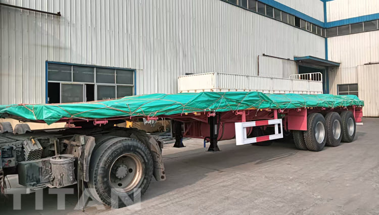 60 Ton Fence Cargo Semi Trailer for Sale in Tanzania