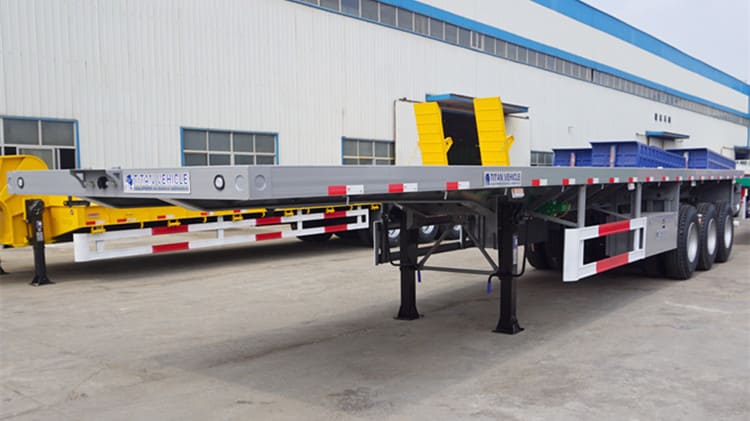 3 Axle 40 Foot Flatbed Trailer for Sale 