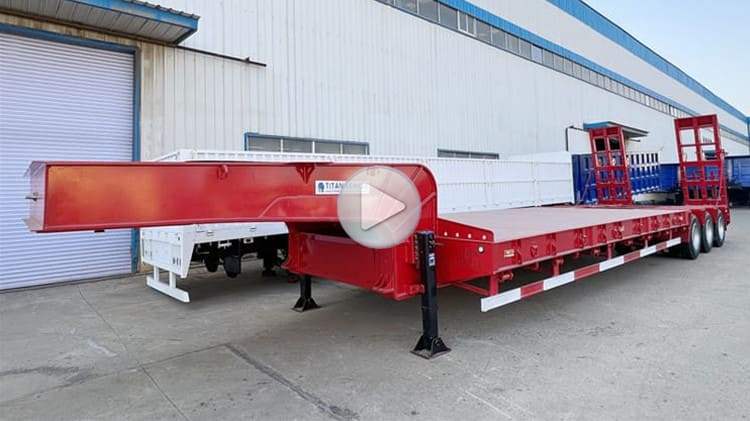 Hydraulic Lowbed Trailer Truck 