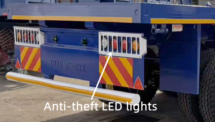 赞比亚40英尺平板集装箱拖车价格