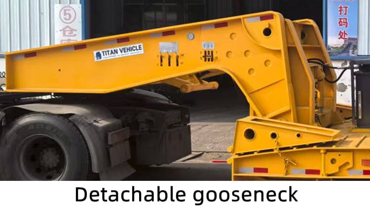 3 Axle 60 Ton Gooseneck Lowboy Trailer for Sale in Tanzania