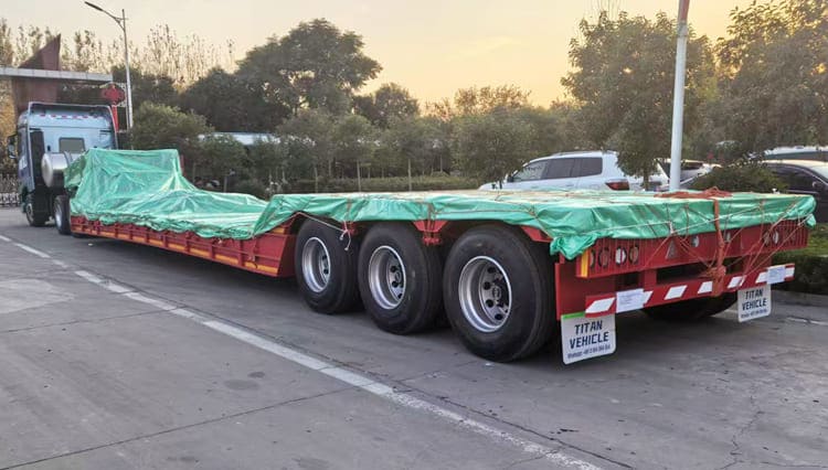 可拆卸鹅颈式拖车|坦桑尼亚出售的3轴鹅颈式拖车