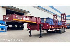 3 Axle Low Bed Trailer will be sent to Djibouti