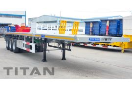 New 40 Foot Flat Bed Trailer will export to Zimbabwe