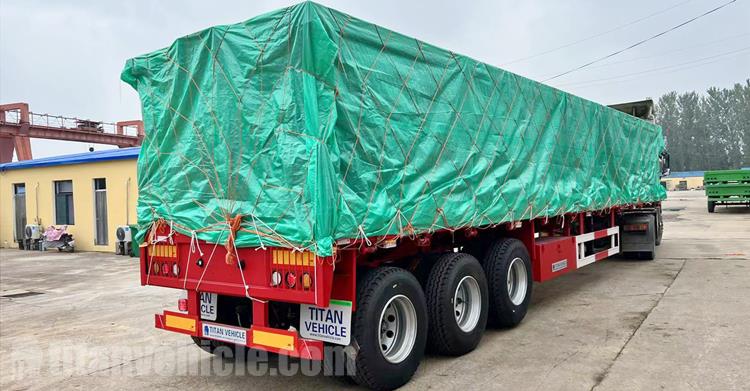 Tri Axle Flatbed Trailer for Sale In Ghana
