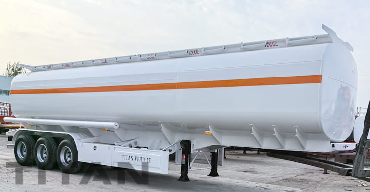 3 Axle 40000 Liters Palm Oil Tanker Trailer for Sale in Jamaica