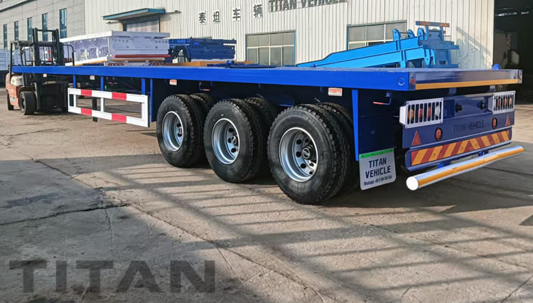 Three Axle Truck Flatbed Trailer for Sale in Congo