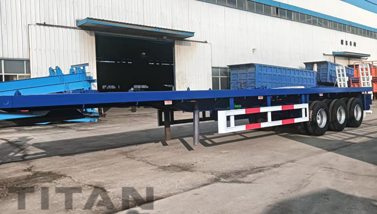 Three Axle Truck Flatbed Trailer for Sale in Congo