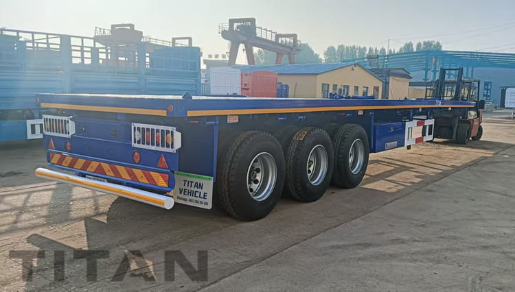 Three Axle Truck Flatbed Trailer for Sale in Congo
