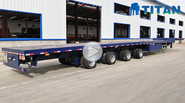wind turbine blade transportation extendable trailer