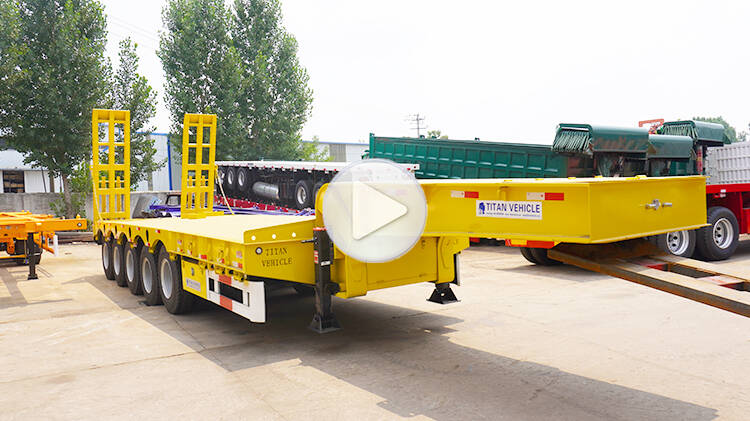 5 Axle Low Bed Trailer Truck for Sale in Rwanda