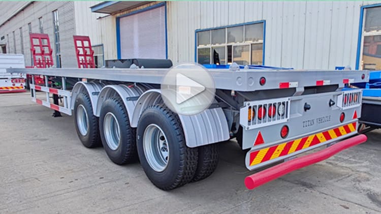 40 Ft Semi Truck Flabed Trailer For Sale