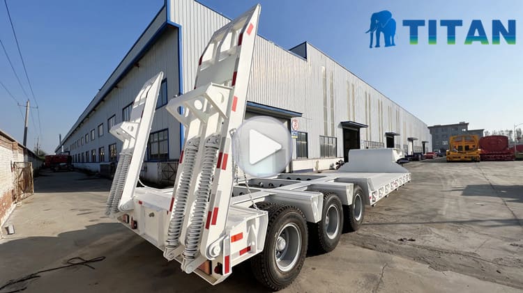 Drop Deck Semi Trailer for Sale