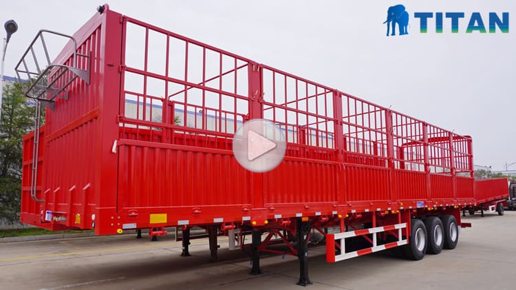3 Axle 60 Tons Fence  Trailer for Sale in Chad 