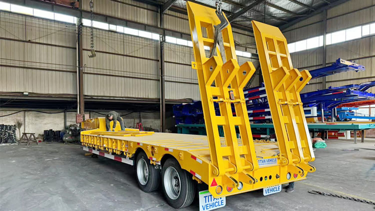 2 Axle Semi Low Bed Trailer Price Manufacturers in Djibouti