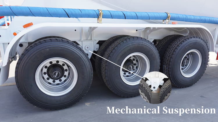 Tri Axle Bulk Cement Tank Semi Trailer for Sale in Tanzania