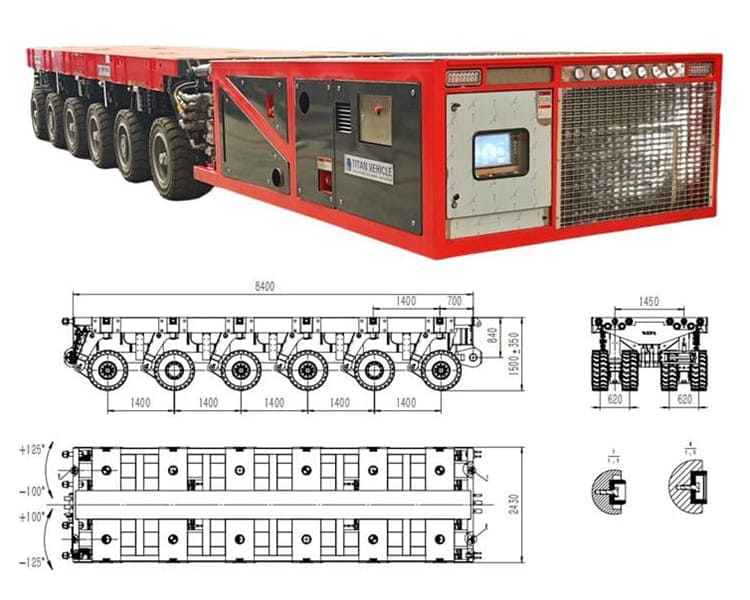 牙买加在售模块化液压拖车