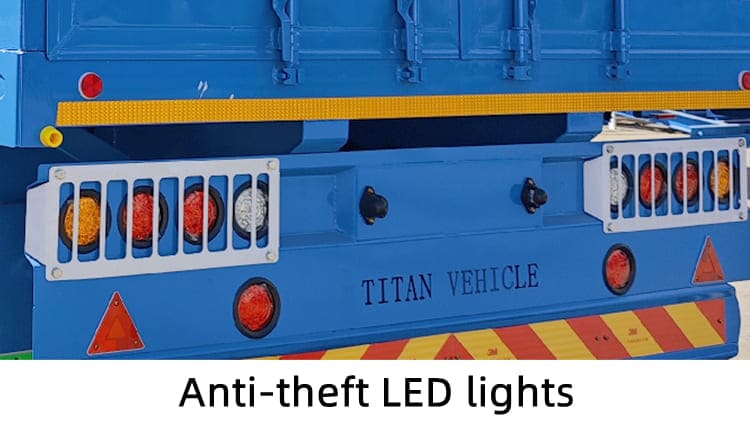 刚果出售三轴围栏货运卡车拖车